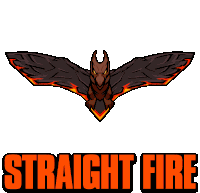Straight Fire Rodan Sticker