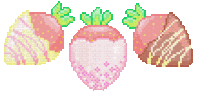 Strawberries Kawaii Sticker