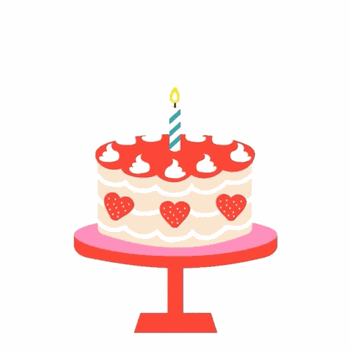 Strawberry Shortcake Birthday Cake GIF