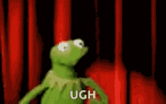 Stressed Kermit GIF