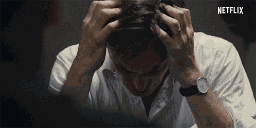 Stressed Peter Benedict GIF