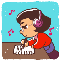 Studying Homework Sticker