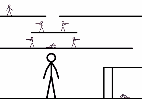 Stupid Stickman GIF