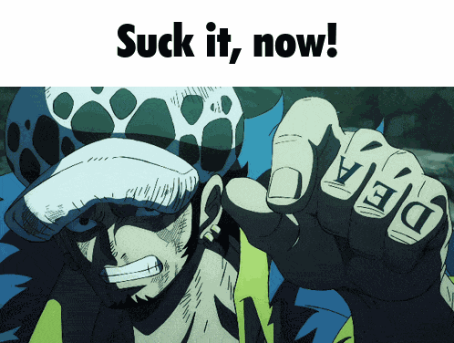 Suck Trafalgar Law GIF