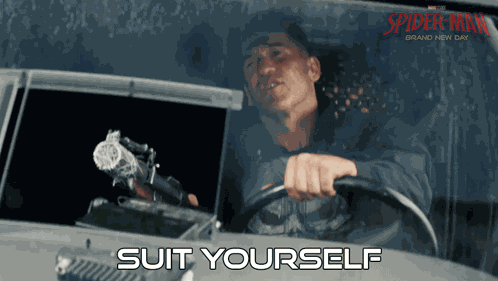Suit Yourself Frank Castle GIF