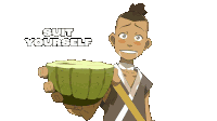 Suit Yourself Sokka Sticker