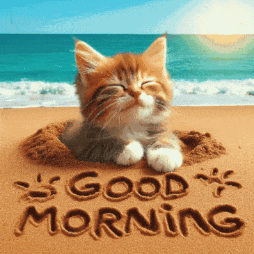 Summer Cat GIF