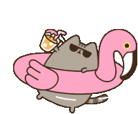 Summer Pusheen Sticker