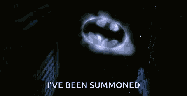 Summoned Batman GIF