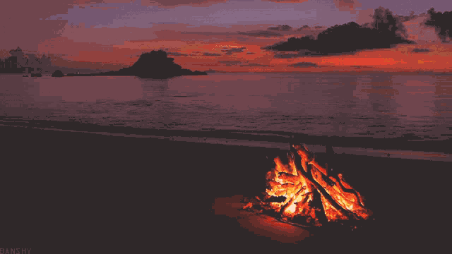 Sunset Fire GIF