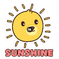 Sunshine Morning Sunshine Sticker