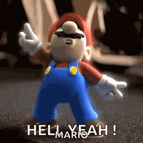 Super Mario Headbang GIF