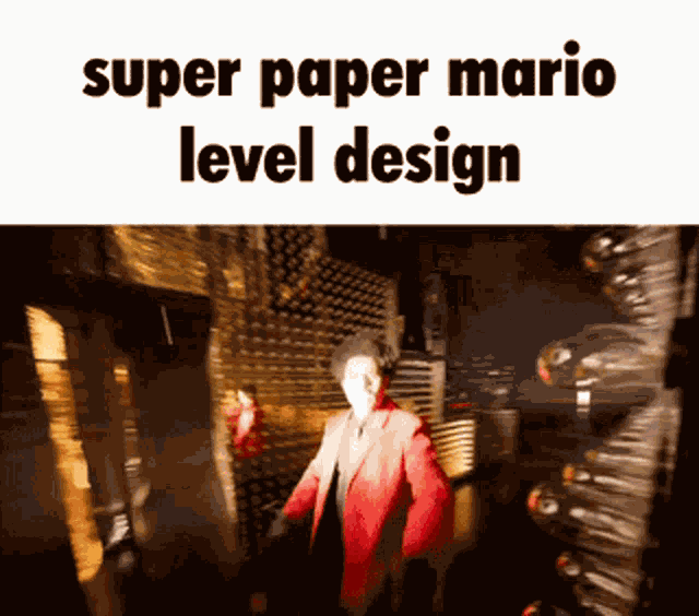 Super Paper Mario Level Design GIF