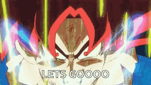 Super Saiyan Blue Shouting GIF