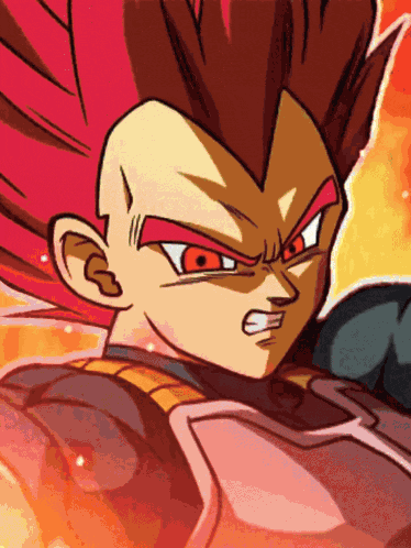 Super Saiyan God Goku And Super Saiyan God Vegeta Divine Warriors With Infinite Power GIF
