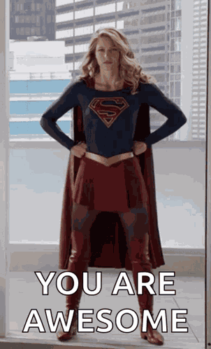 Supergirl Pose GIF