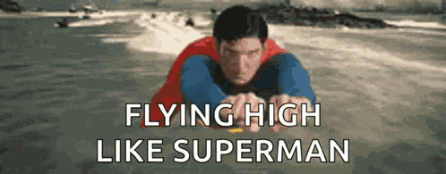 Superman Superhero GIF