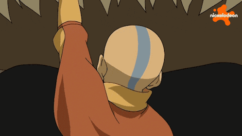 Surprised Aang GIF