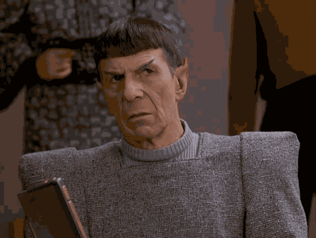 Suspicious Spock GIF
