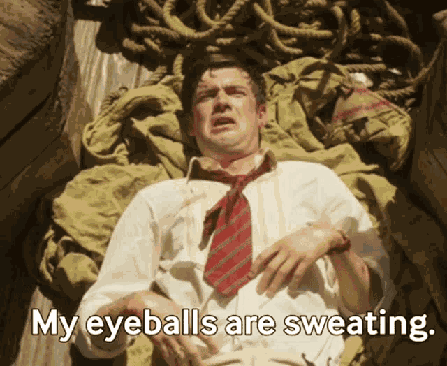 Sweating My Eyeballs Are Sweating GIF