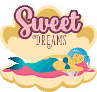 Sweet Dreams Mermaid Life Sticker