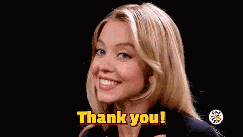 Sydney Sweeney Hot Ones GIF