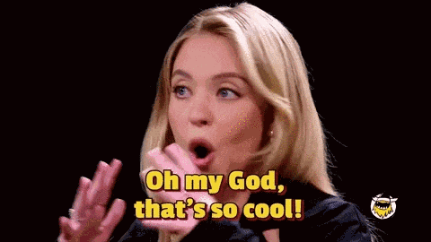 Sydney Sweeney Hot Ones GIF