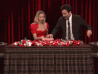 Sydney Sweeney Jimmy Fallon GIF