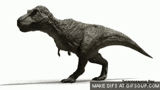 T Rex Walking 3 GIF