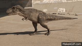 T Rex Walking 4 GIF