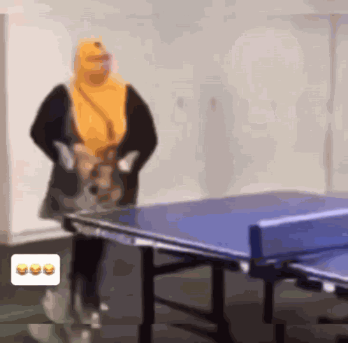 Table Tennis Marty Supreme GIF