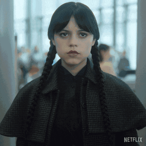 Take A Look At This Wednesday Addams GIF