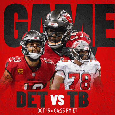 Tampa Bay Buccaneers Vs. Detroit Lions Pre Game GIF