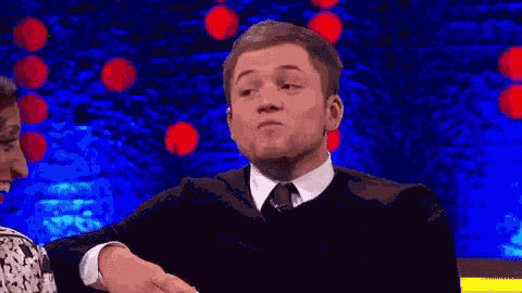 Taron Egerton Lick GIF