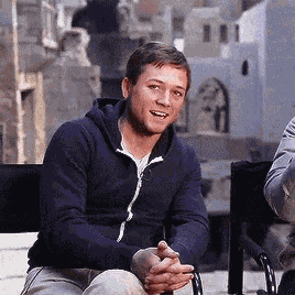 Taron Egerton Tan GIF