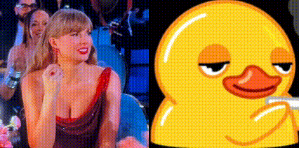 Taylor Swift Pato Fumante GIF