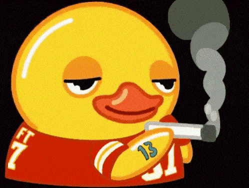 Tayvis Smoking Duck GIF