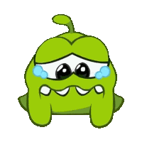 Tearing Up Om Nom Sticker
