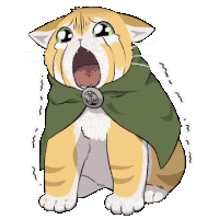 Teo Orange Cat Sticker