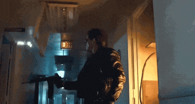 Terminator Walk Police Station GIF