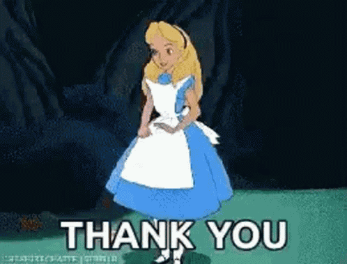 Thank You Alice In Wonderland GIF