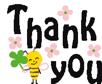 Thank You Bee Sticker