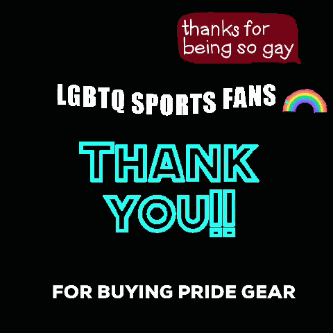 Thank You Lgbtq Gay Sports Fan GIF