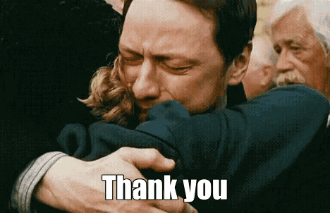 Thank You Man Crying Hugging GIF