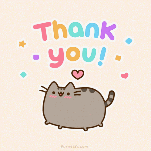 Thank You Pusheen GIF