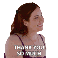 Thank You So Much Haley Sticker