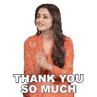 Thank You So Much Trisha Krishnan Sticker