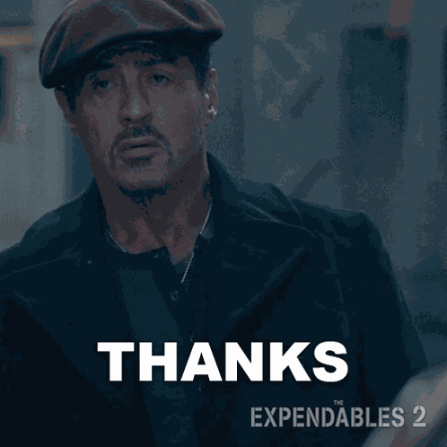 Thanks Barney Ross GIF