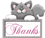 Thanks Cat Sticker