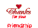 Thanks For Your Friendship Thank You Sticker